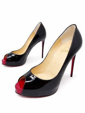 Christian Louboutin Very Prive Patent Leather Heels Womens Size EU 36.5